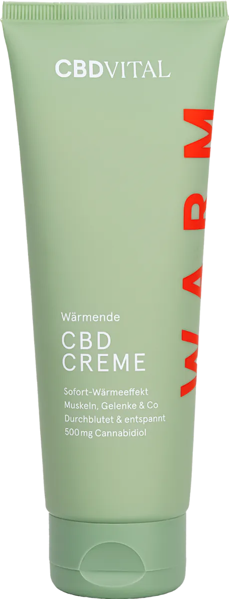 CBD Vital Wärmende CBD Creme | 120ml | wärmender Pflegebalsam mit 500 mg CBD