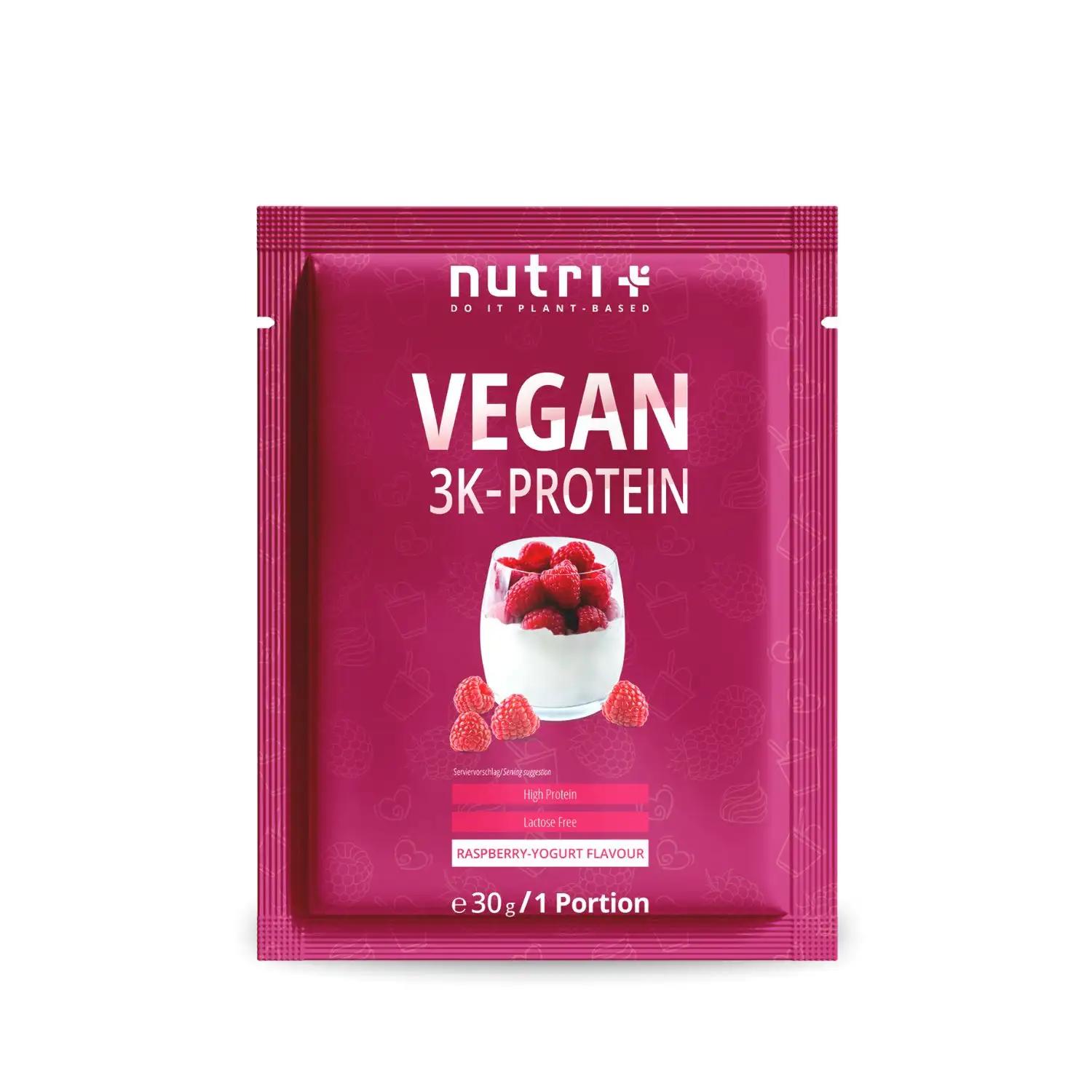 nutri+ Vegan 3K Protein Pulver Proben
