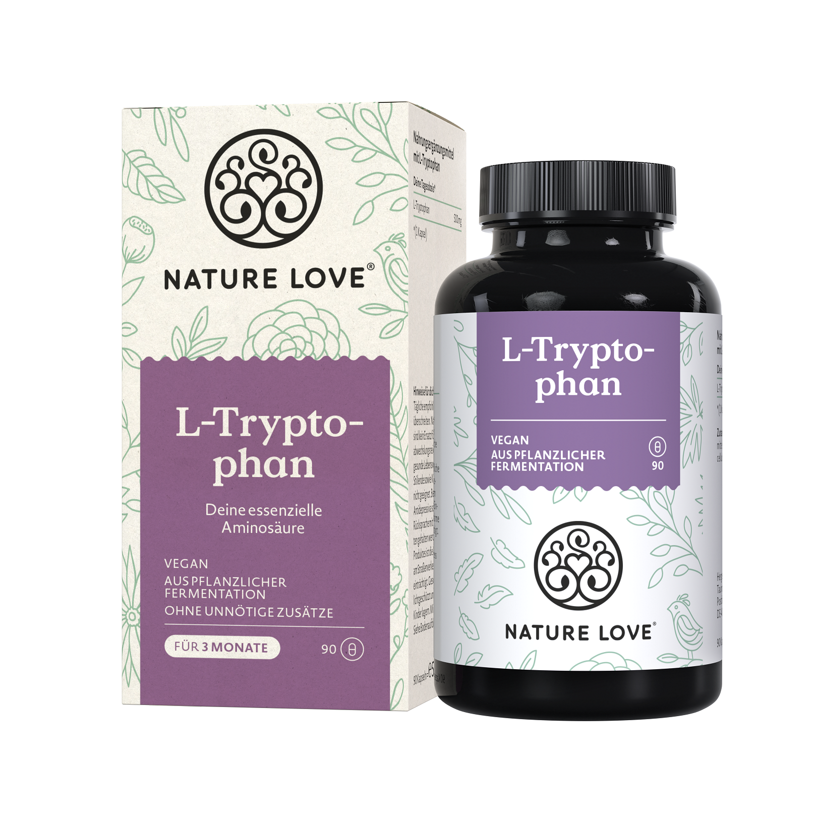 Nature Love L-Tryptophan | 90 Kapseln | vegan
