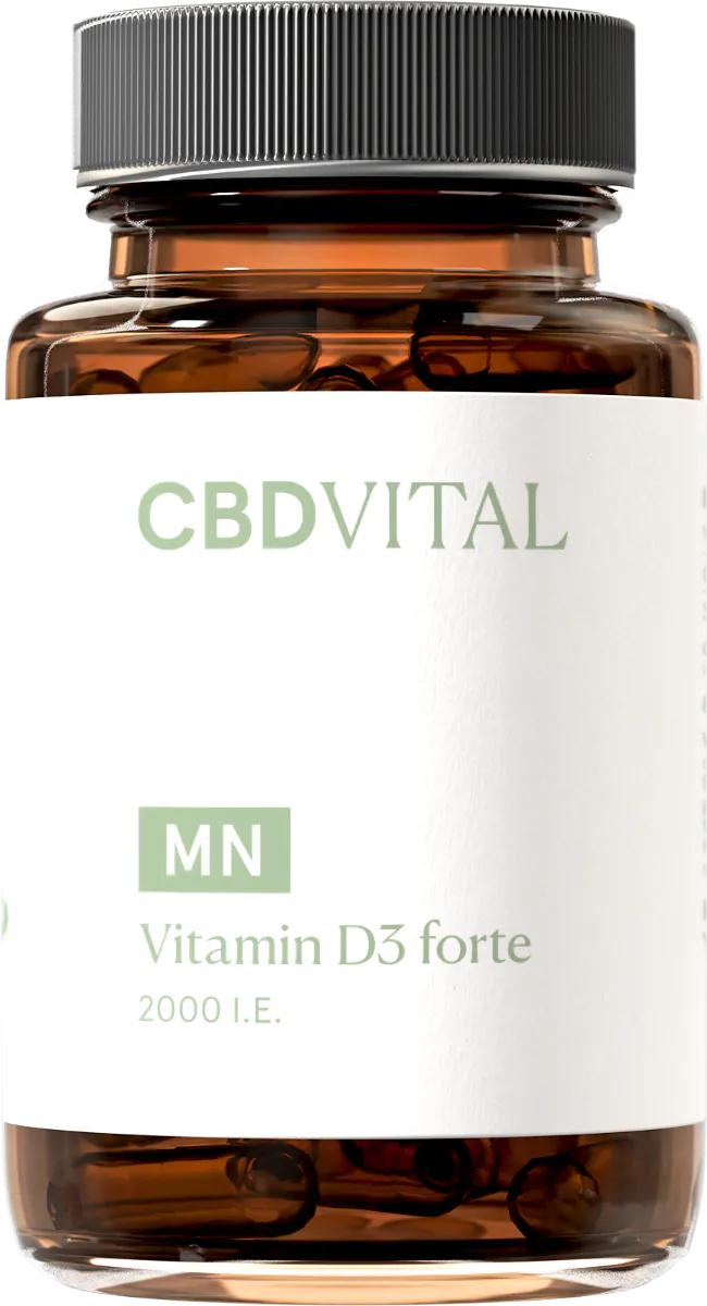 CBD Vital Vitamin D3 forte 2000 I.E. | 60 Kapseln