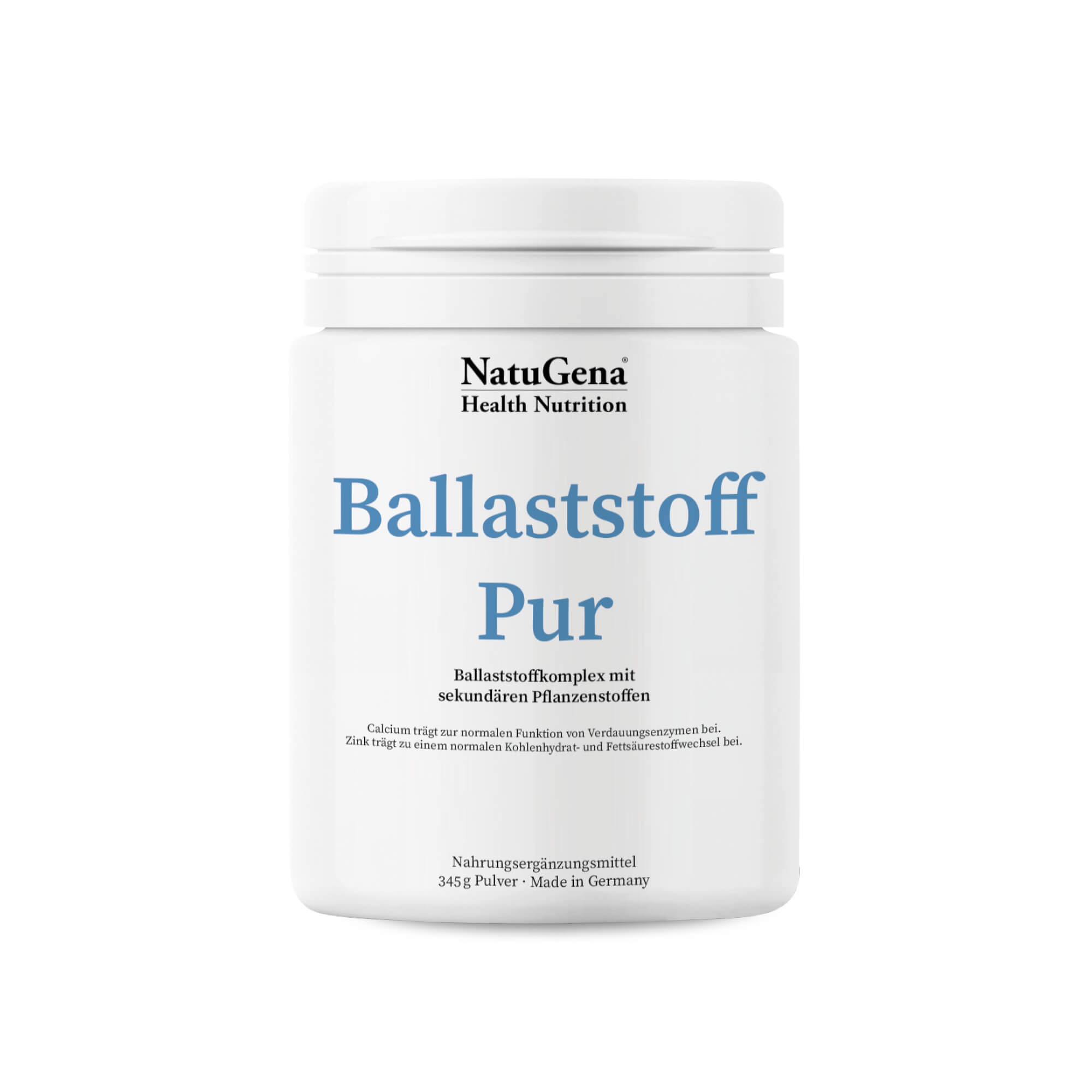 NatuGena BallaststoffPur | 345 g Pulver - Förderung der Darmgesundheit und Unterstützung empfindlicher Verdauungssysteme