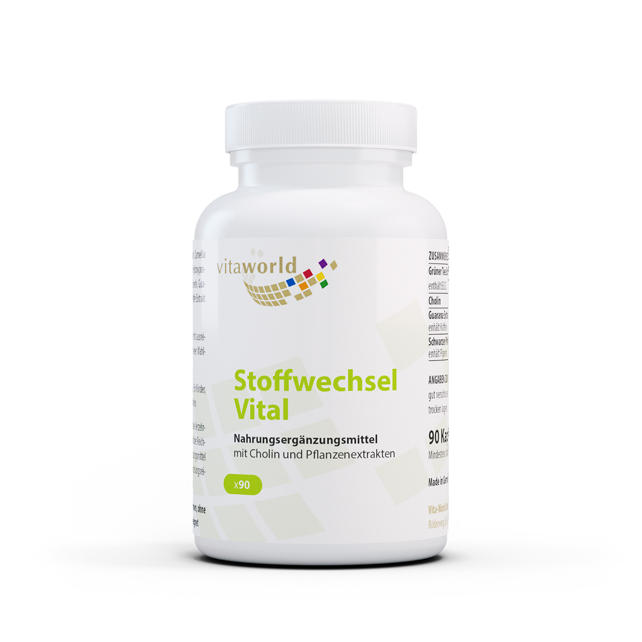 Vita World Stoffwechsel Vital | vegan | 90 Kapseln