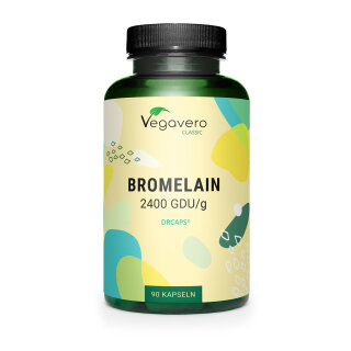 Vegavero Bromelain 650 mg | 90 Kapseln | Optimale Enzymaktivität für Natürliche Unterstützung