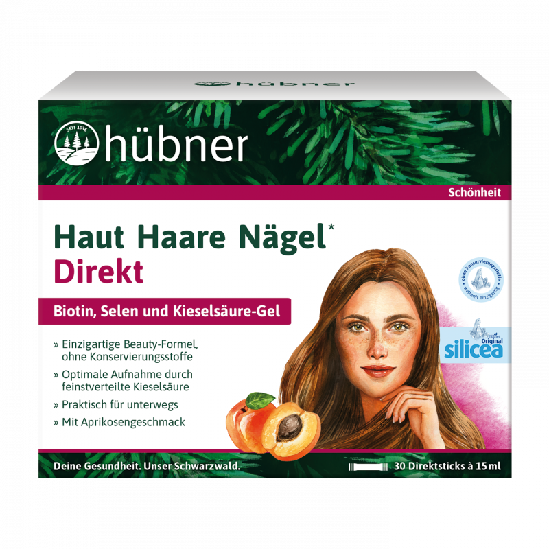 Hübner Haut Haare Nägel Aprikose | 15ml | 30 Direktsticks