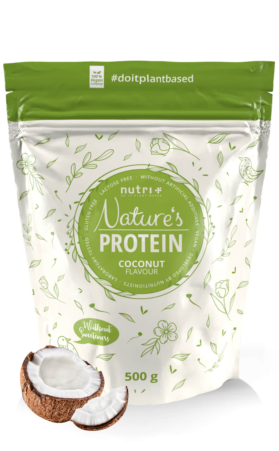 nutri+ Vegan Natures Proteinpulver | 500g