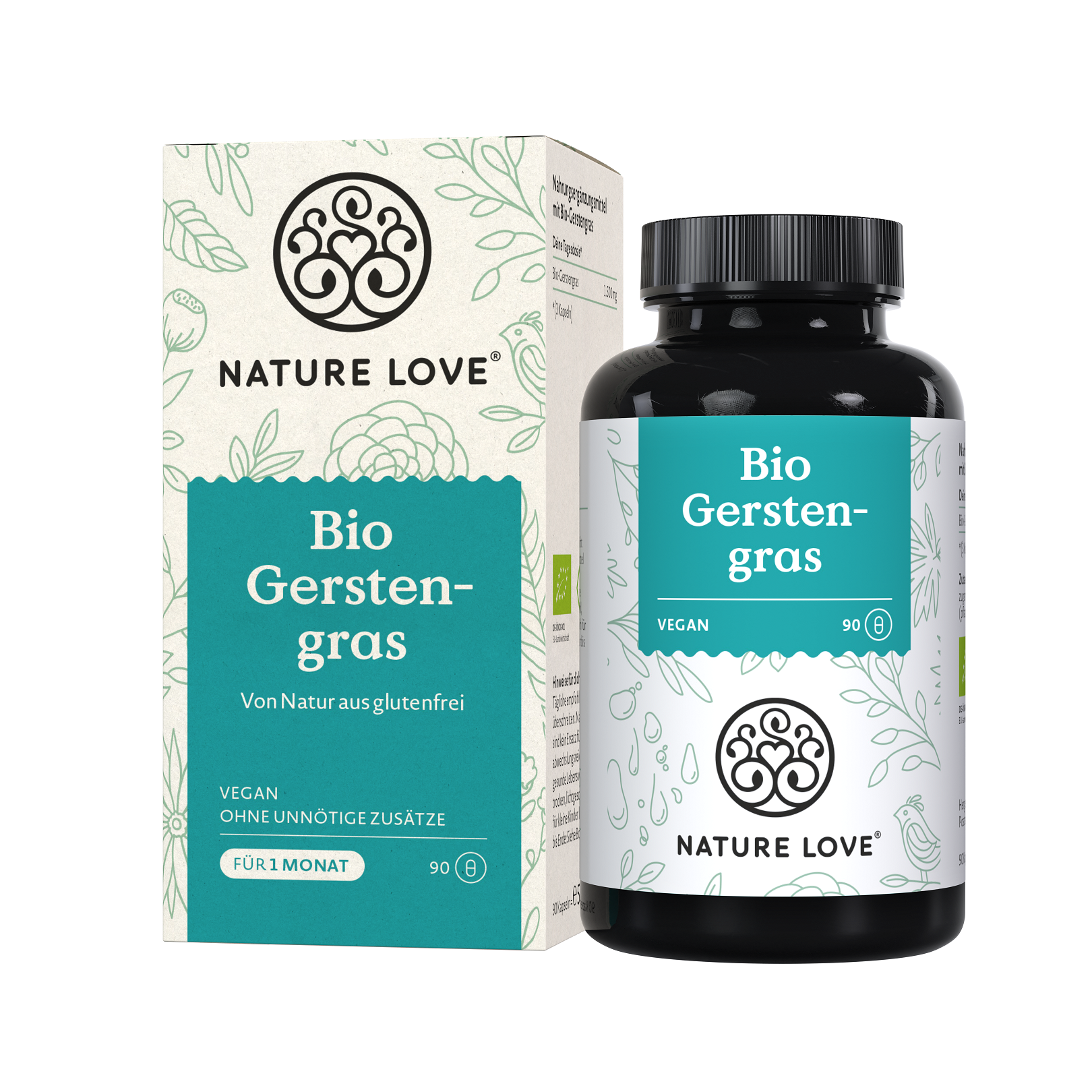 Nature Love Bio Gerstengras | 90 Kapseln | vegan