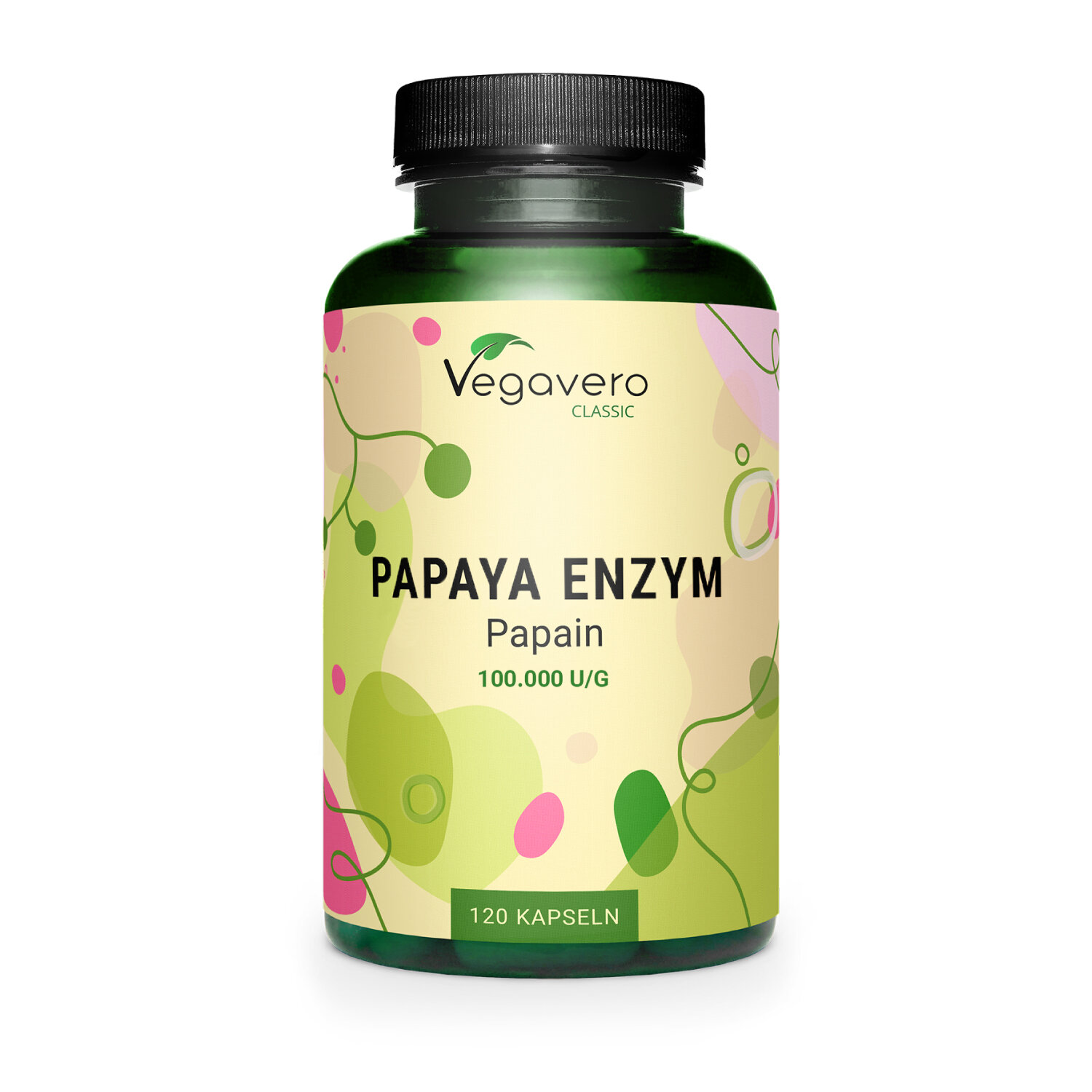 Vegavero Papaya Enzym | 120 Kapseln | vegan | hergestellt in Deutschland