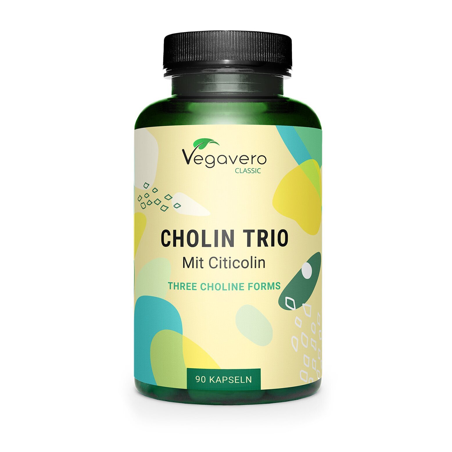Vegavero Cholin Trio | 90 Kapseln | mit drei verschiedenen Cholin Formen | vegan