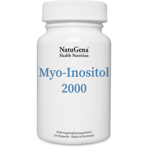 NatuGena Myo-Inositol 2000 | 120 Kapseln | höchste Rohstoffqualität aus deutscher Herstellung | vegan | gluten- und laktosefrei