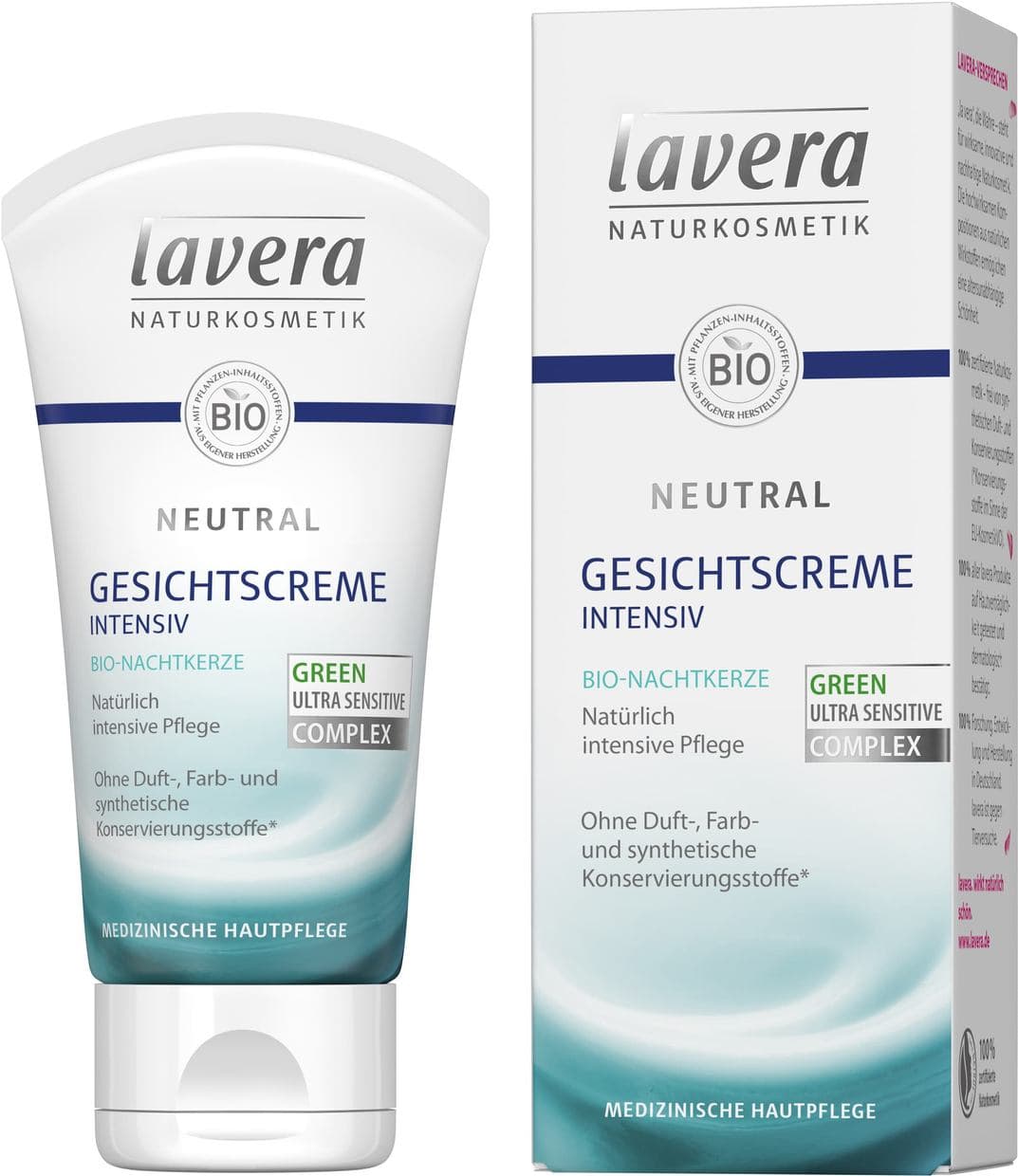 Lavera Neutral Gesichtscreme Intensiv | 50 ml | Pflegende Creme für empfindliche Haut