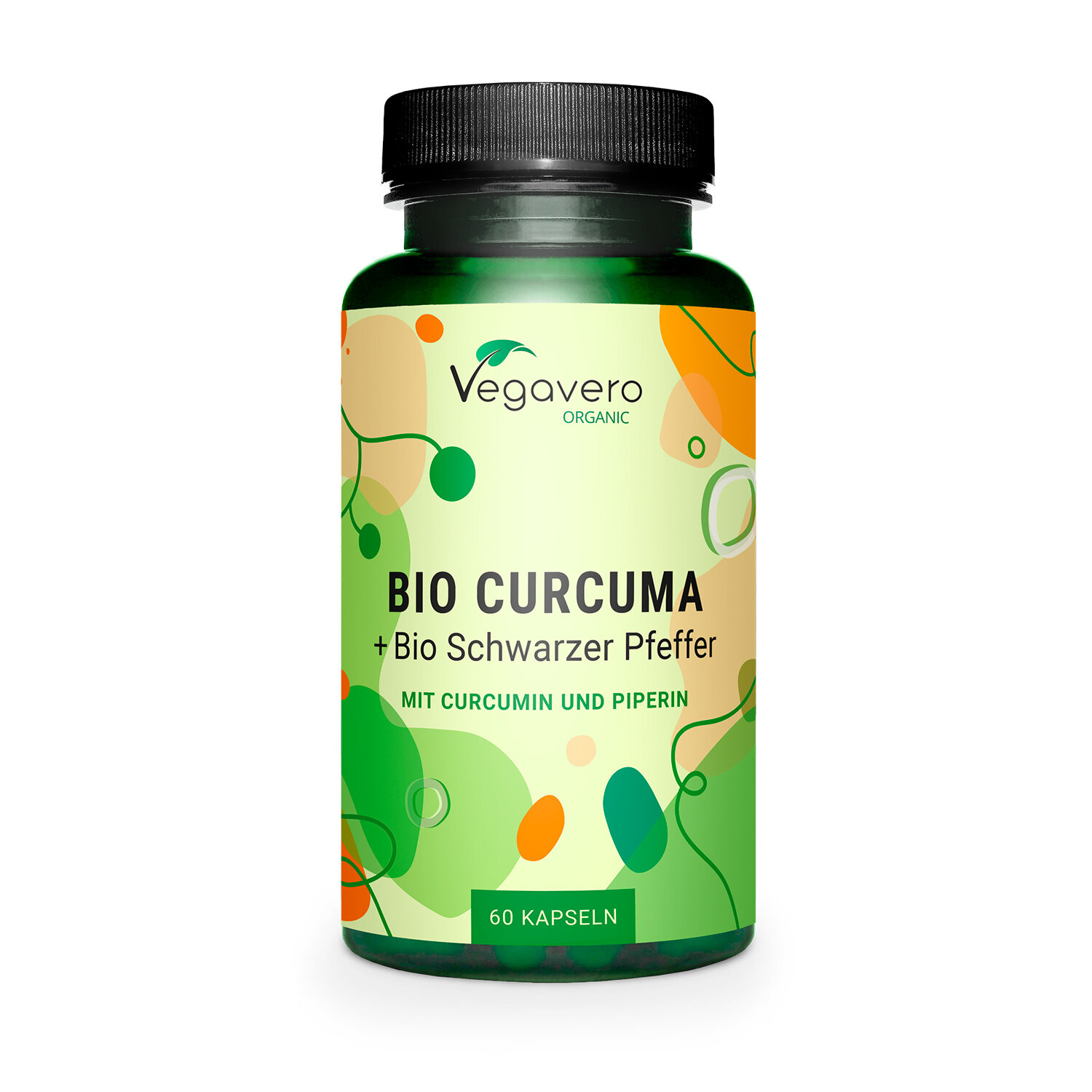 Vegavero Bio Curcuma + Bio Schwarzer Pfeffer | 60 Kapseln