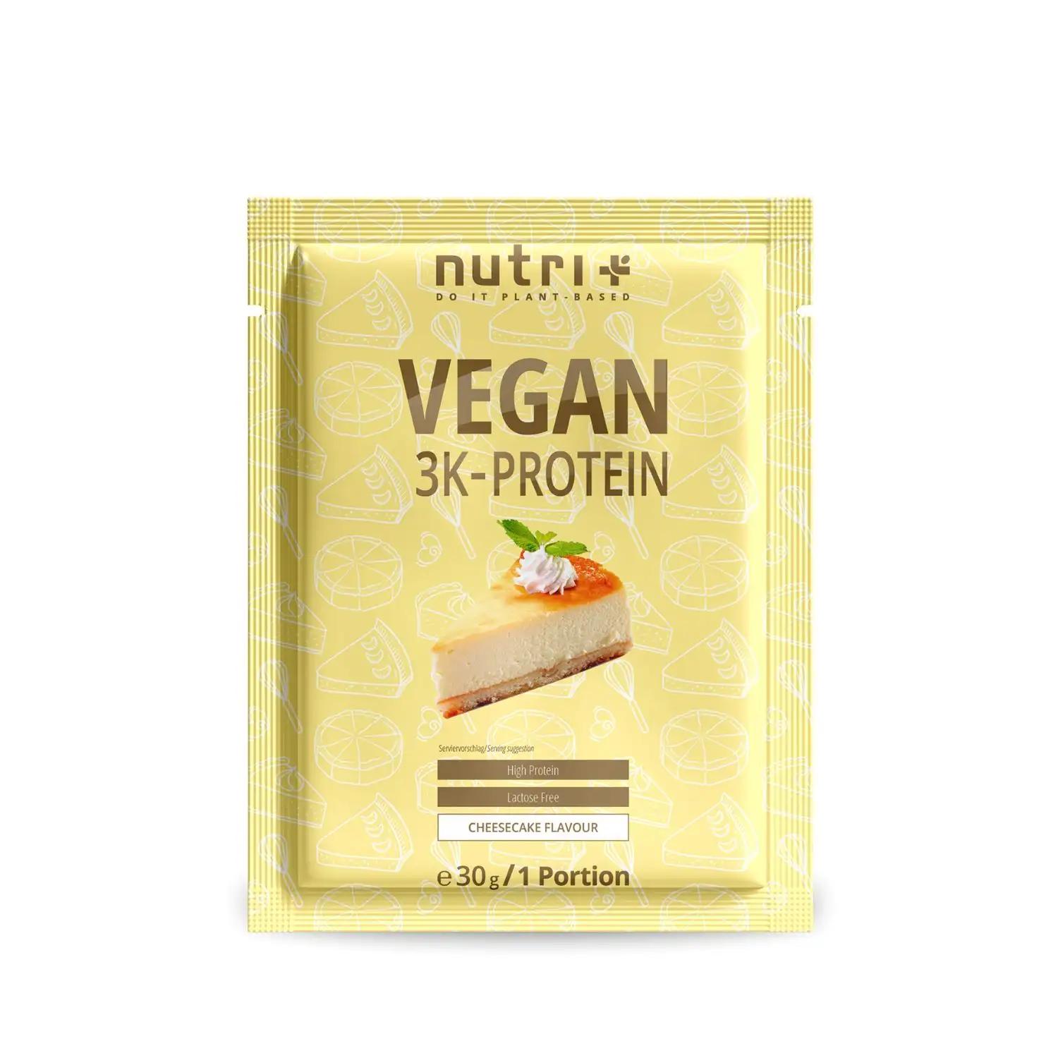 nutri+ Vegan 3K Protein Pulver Proben