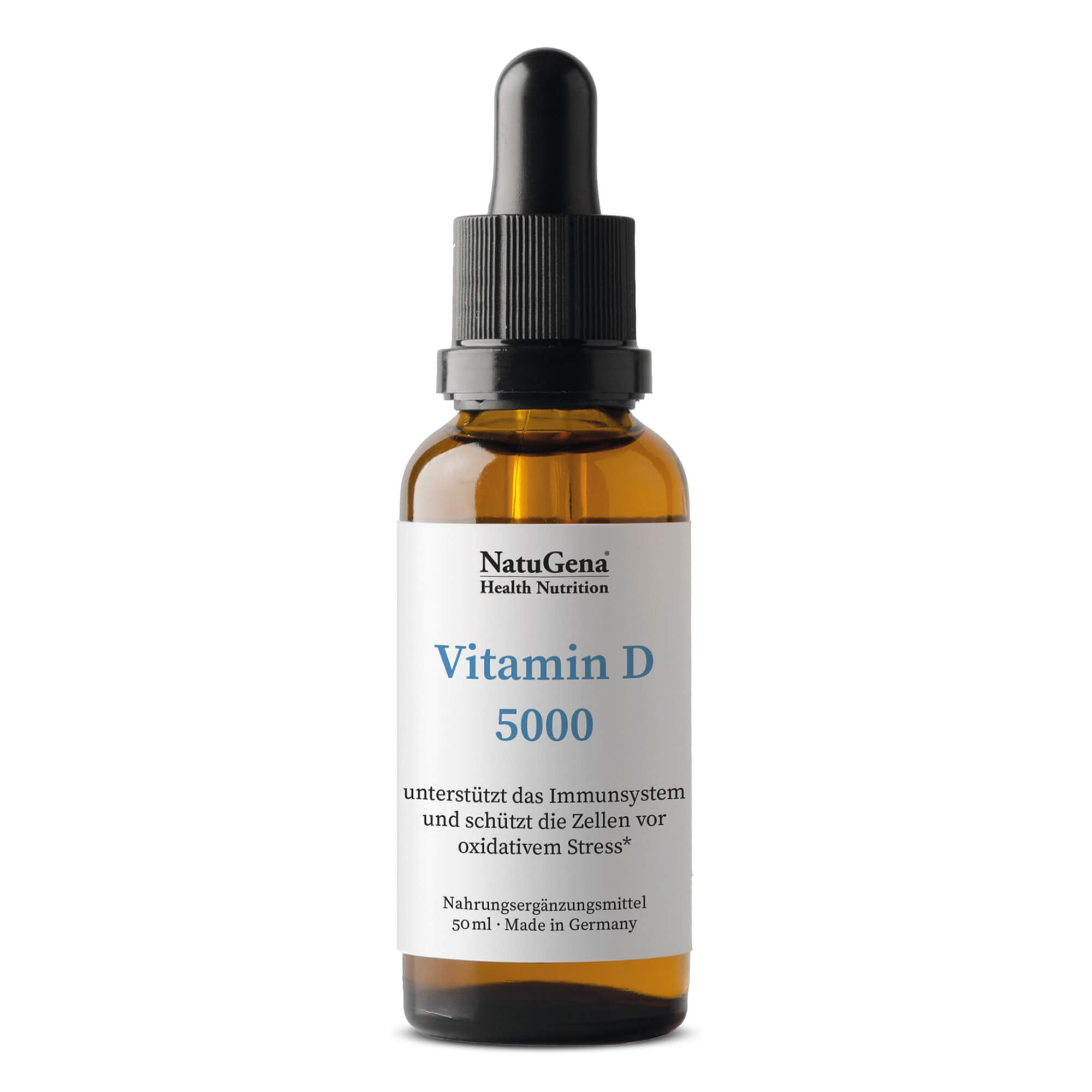 NatuGena Vitamin D 5000 | 50 ml - Hochdosierte Unterstützung für das Immunsystem und Knochengesundheit