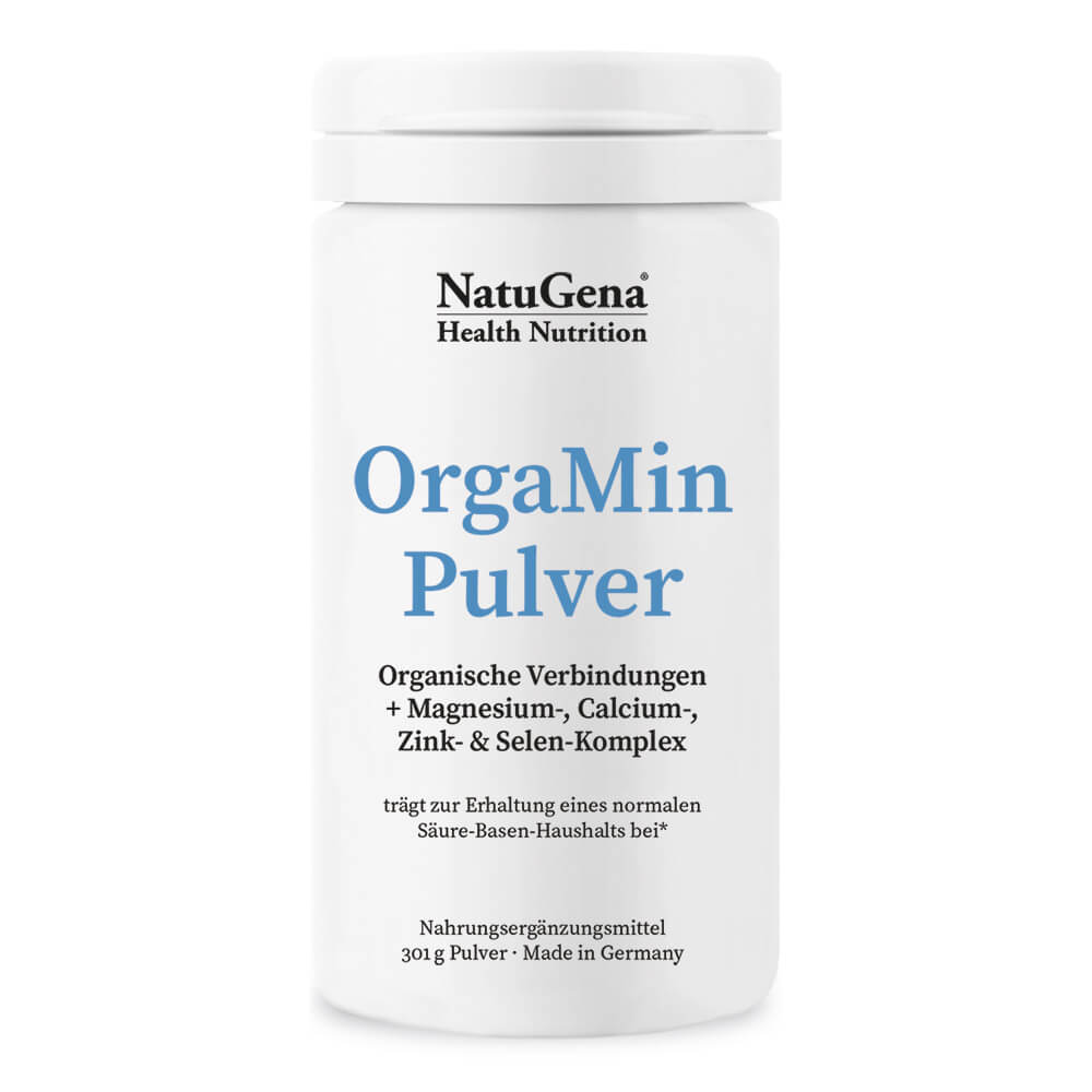 NatuGena OrgaMin Pulver | 301 g – Erweiterte Mineralstoffformel für optimalen Säure-Basen-Haushalt