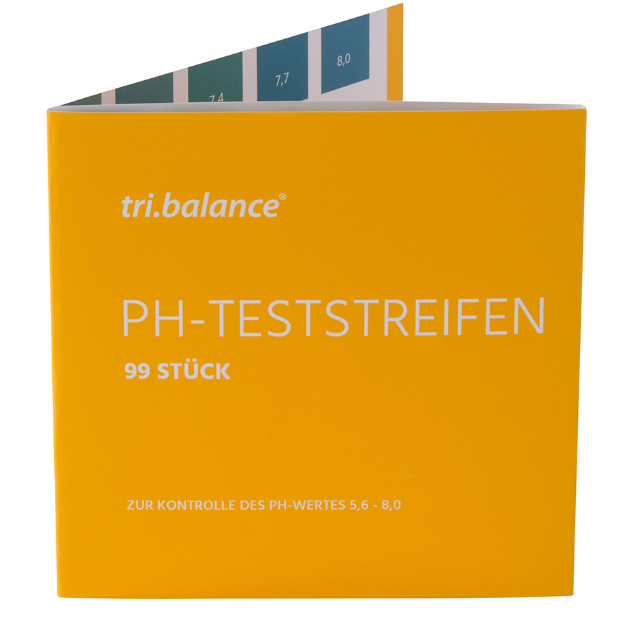 tri.balance pH-Teststreifen | 99 Stück | zur Kontrolle des pH-Wertes 5,6-8,0
