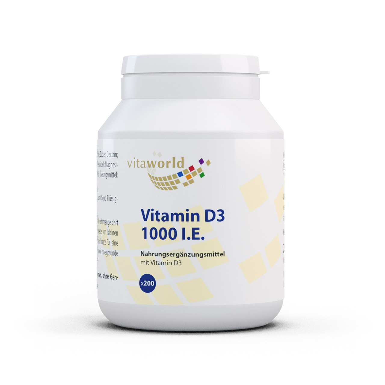 Vita World Vitamin D3 1000 I.E. | 200 Tabletten
