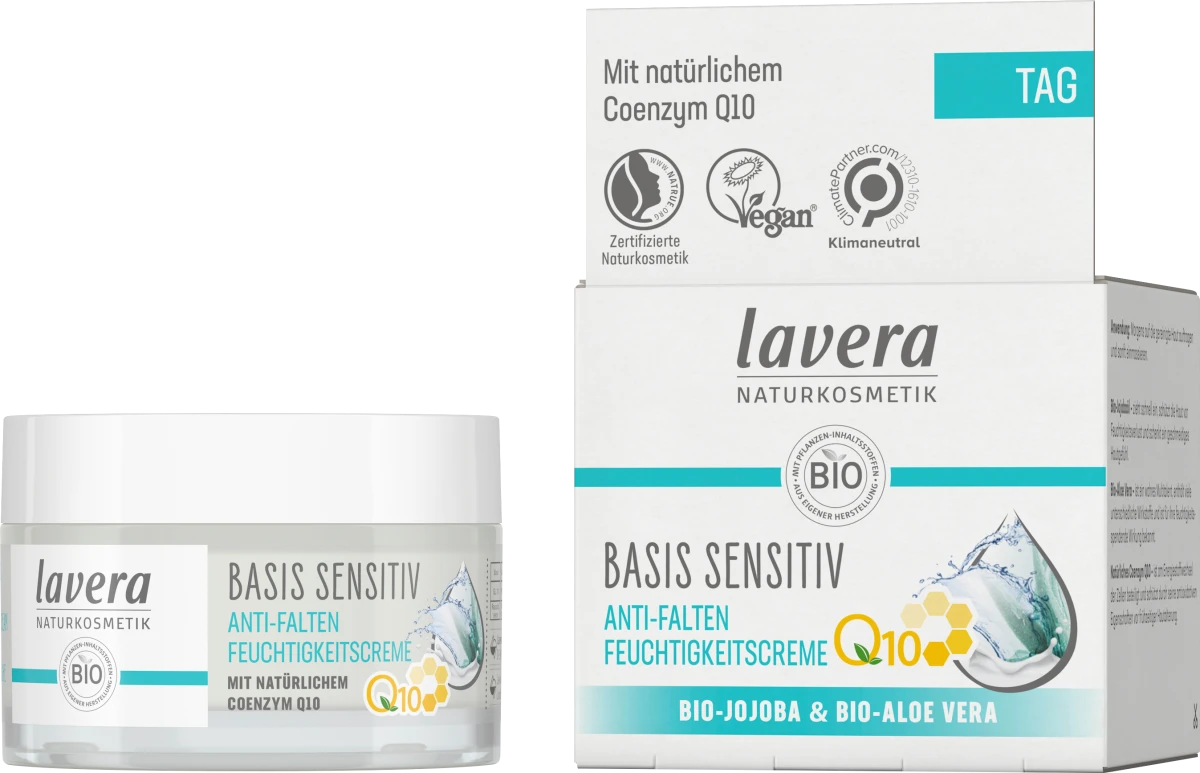 Lavera Anti Falten Feuchtigkeitscreme Q10 Basis Sensitiv | 50ml