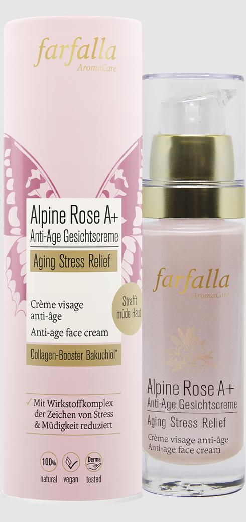 Farfalla Alpine Rose A+ Anti-Age Gesichtscreme Aging Stress Relief | 30 ml