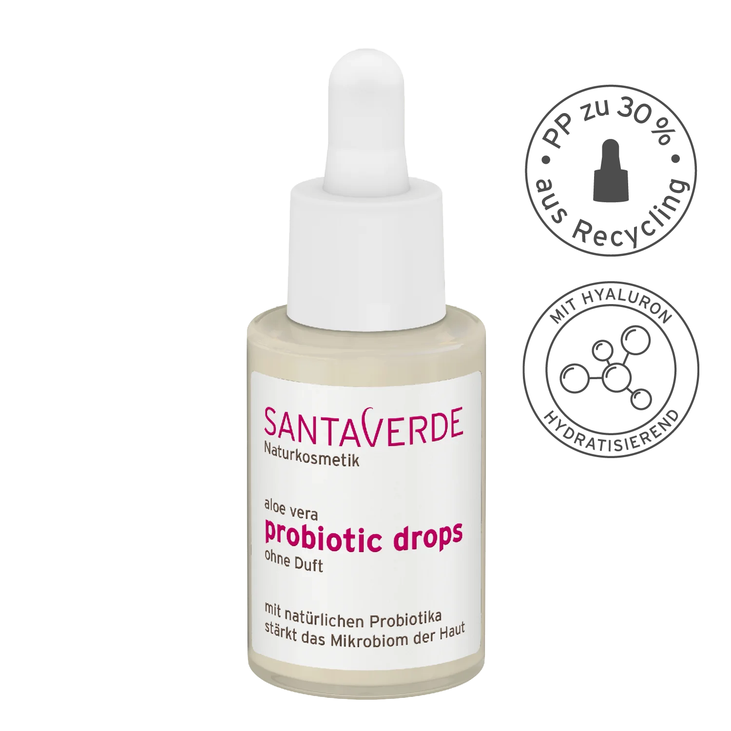 Santaverde probiotic drops | 30ml | Aloe Vera & ohne Duft