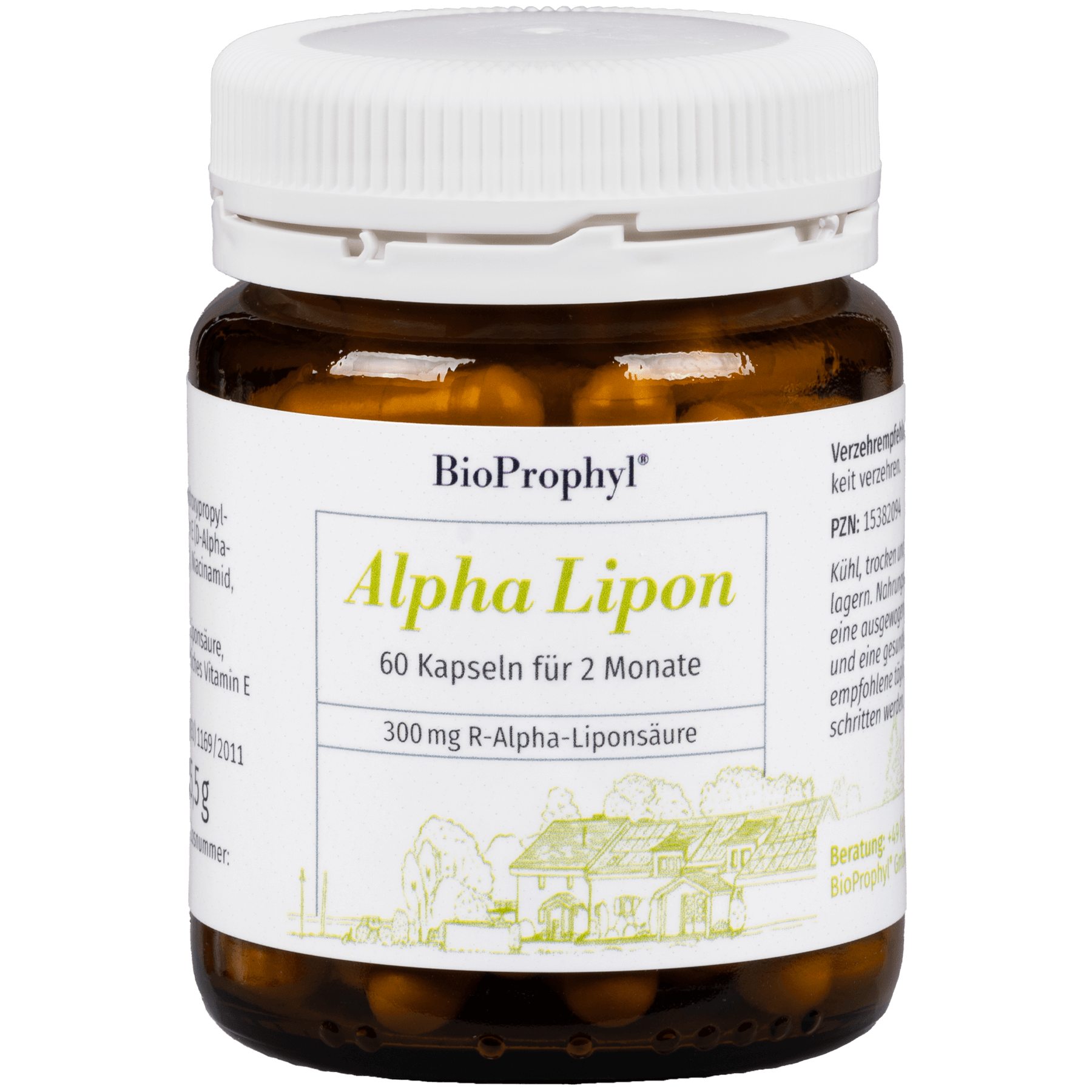 BioProphyl Alpha Lipon | 60 Kapseln | reine R-Alpha-Liponsäure