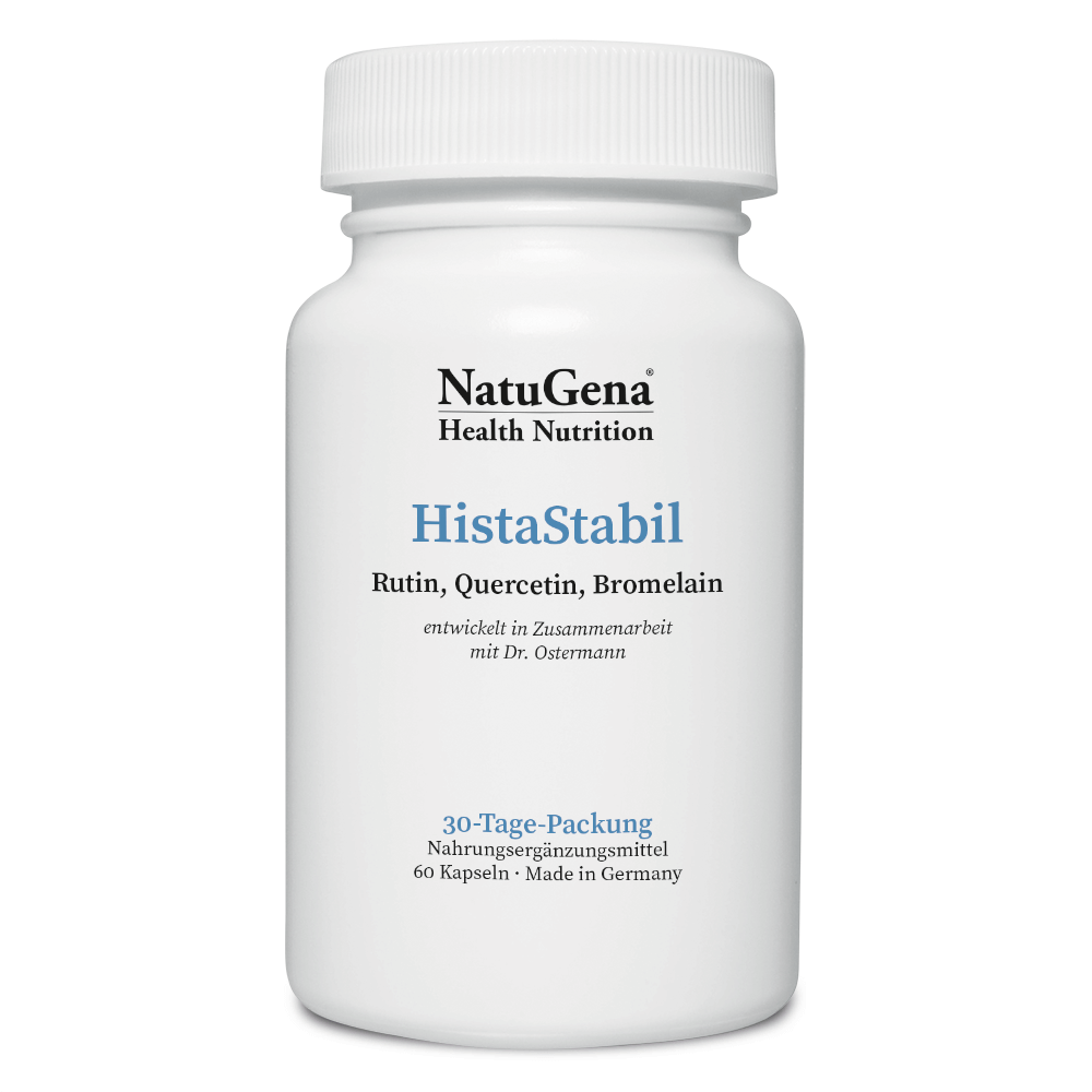 NatuGena HistaStabil | 60 Kapseln - Hochwertiges Nahrungsergänzungsmittel mit Pflanzenstoffen und Enzymen
