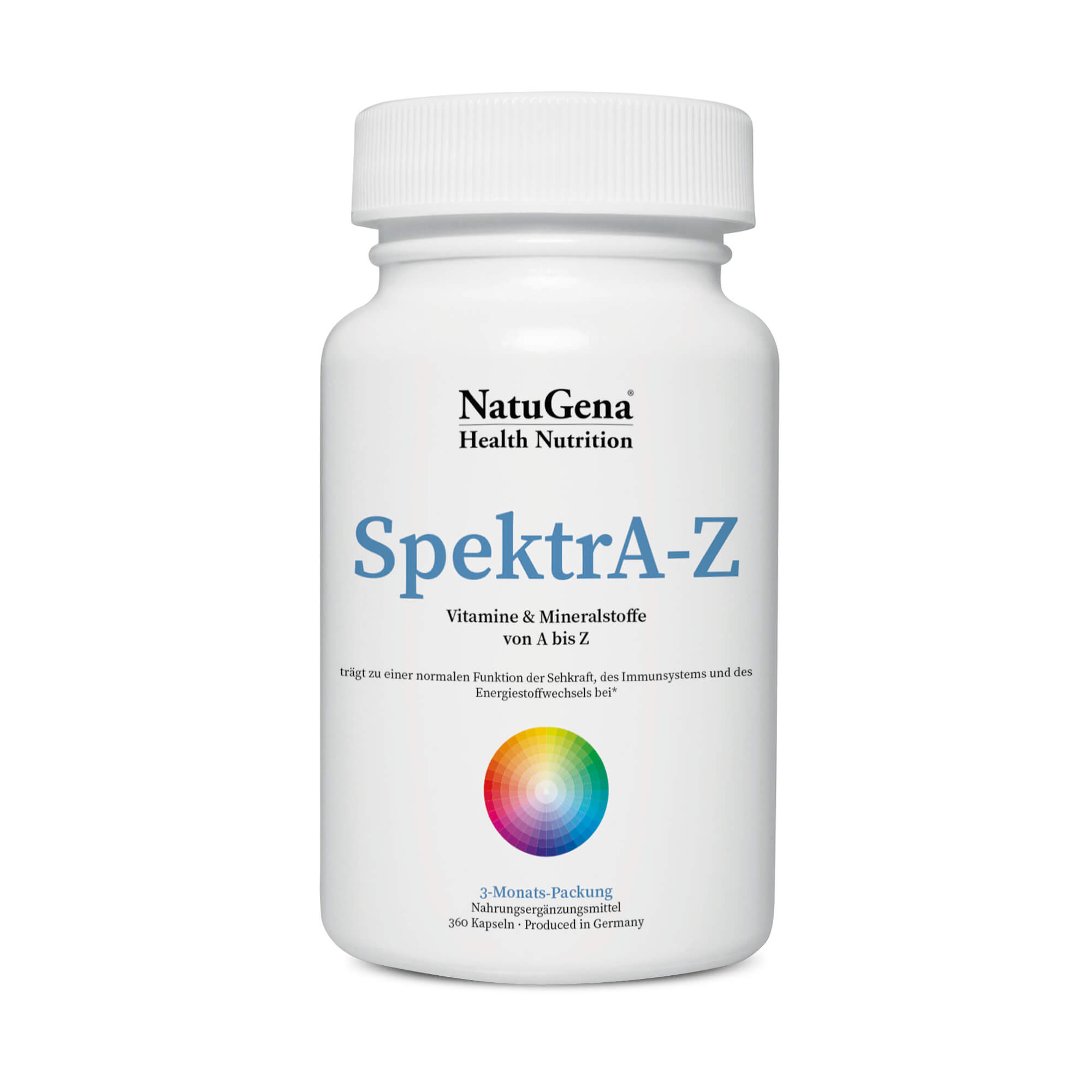 NatuGena SpektrA-Z | 360 Kapseln – Vollständiges Vitaminspektrum von A bis Zink
