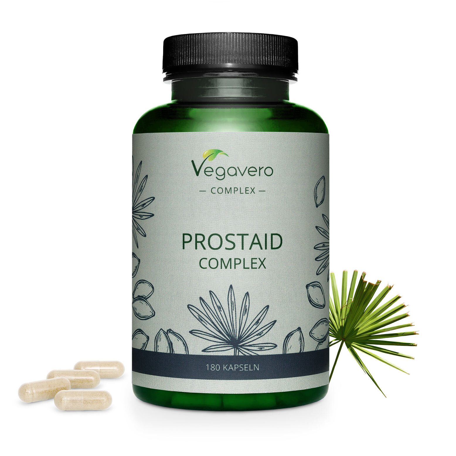 Vegavero Prostaid Complex | 180 Kapseln | 100% pflanzlich | vegan