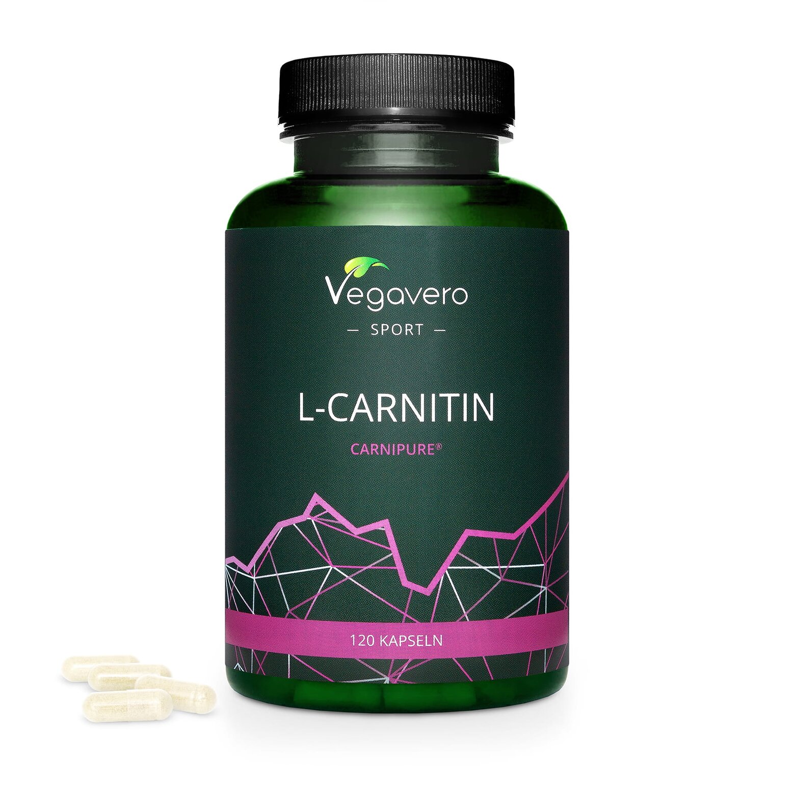 Vegavero L-Carnitin | 120 Kapseln | Carnipure | vegan