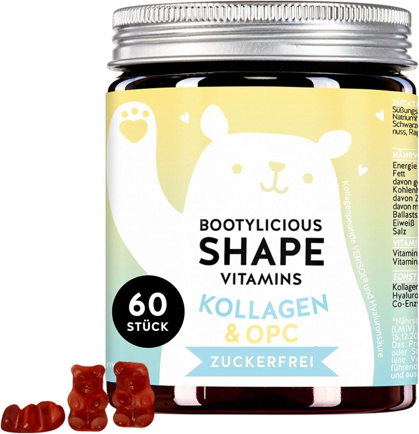 Bears with Benefits Bootylicious Shape | Kollagen & OPC & Vitamin C | 60 Stück