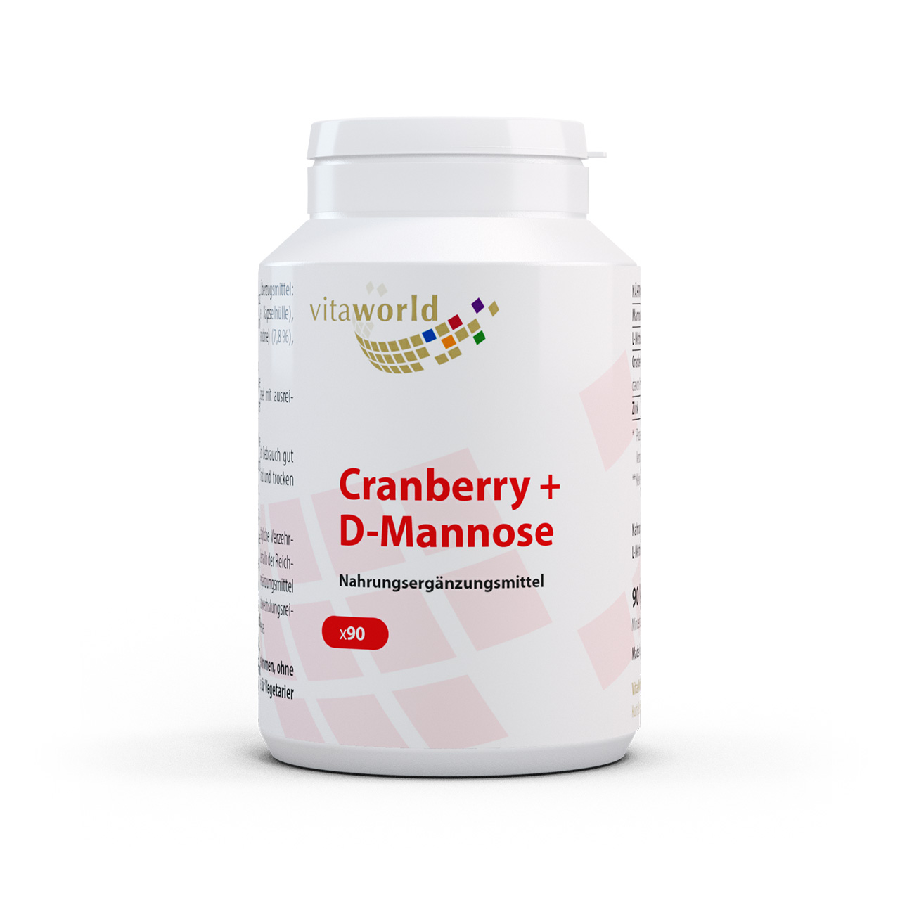 Vita World Cranberry + D-Mannose | vegan | 90 Kapseln