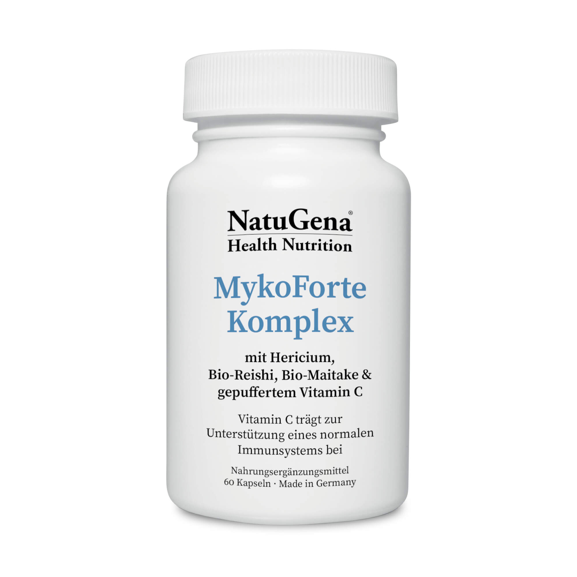 NatuGena MykoForte Komplex | 60 Kapseln | mit Reishi, Chaga, Cordyceps, Hericium, Shiitake & Maitake