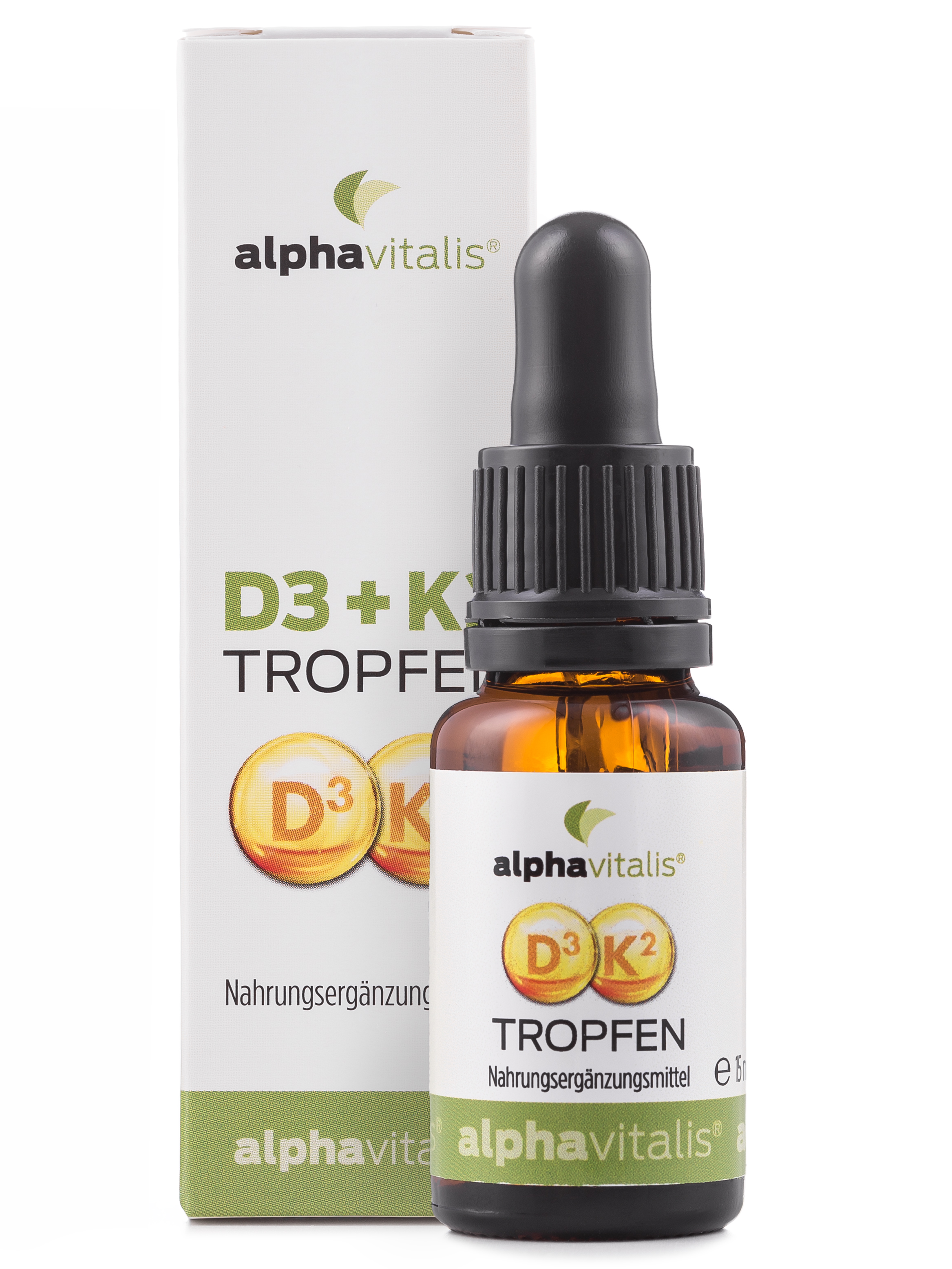 Alphavitalis Vitamin D3 + K2 Tropfen | 15 ml