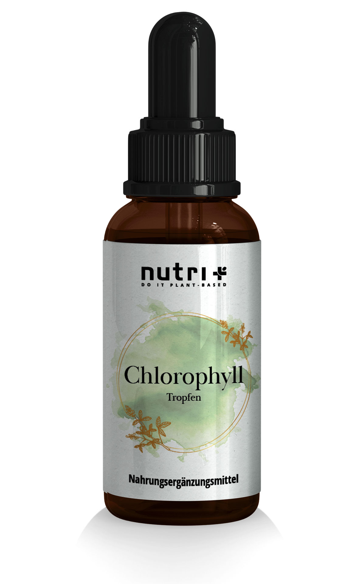 nutri+ Chlorophyll Tropfen | 1500 Tropfen | Optimale Vitalität & Gesundheitsförderung | 100% Natürlich aus Alfalfa