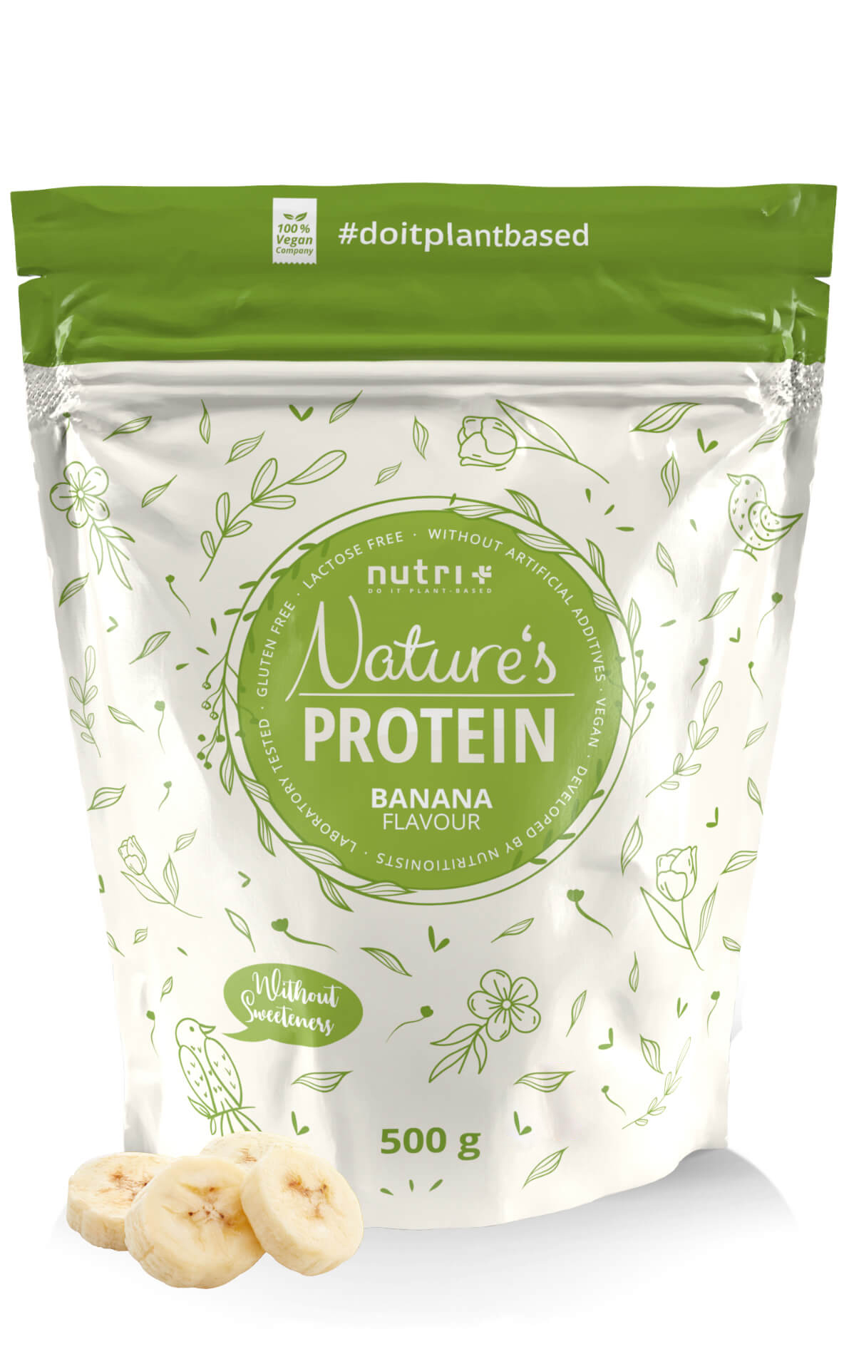 nutri+ Vegan Natures Proteinpulver | 500g
