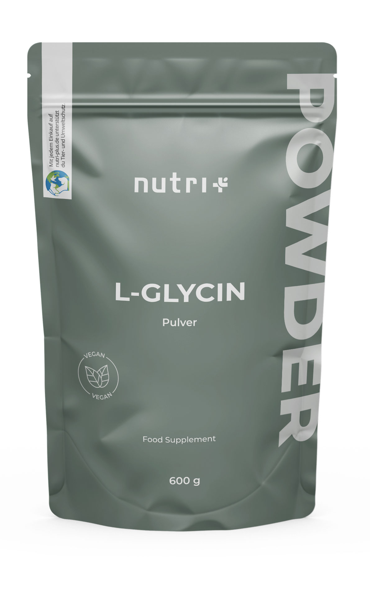 nutri+ L-Glycin Pulver | 600g