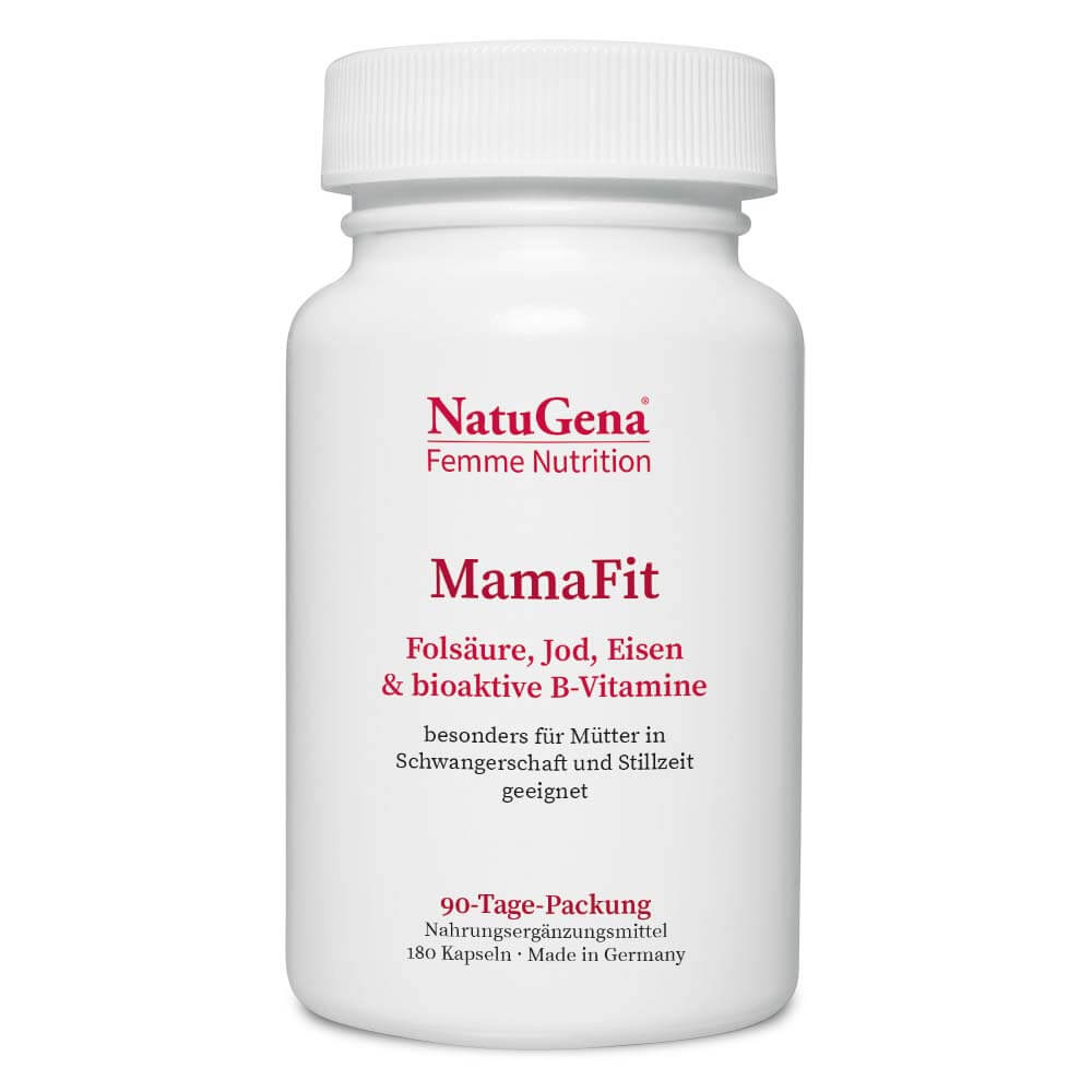 NatuGena MamaFit | 180 Kapseln - Spezialformel für Schwangerschaft und Stillzeit