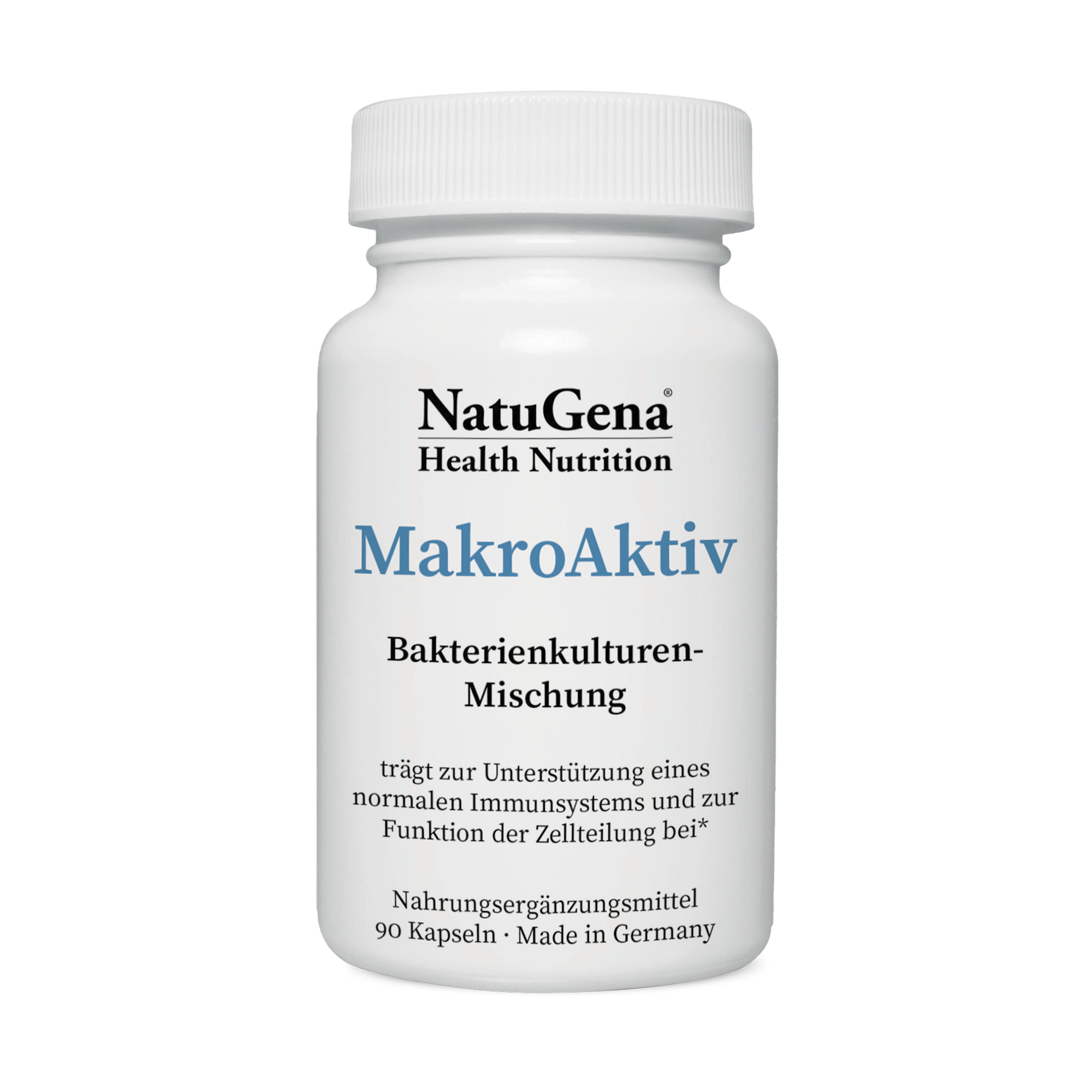 NatuGena Makro Aktiv | 90 Kapseln | Fortschrittliche Mikrobiom-Unterstützung mit Vitaminen & Colostrum