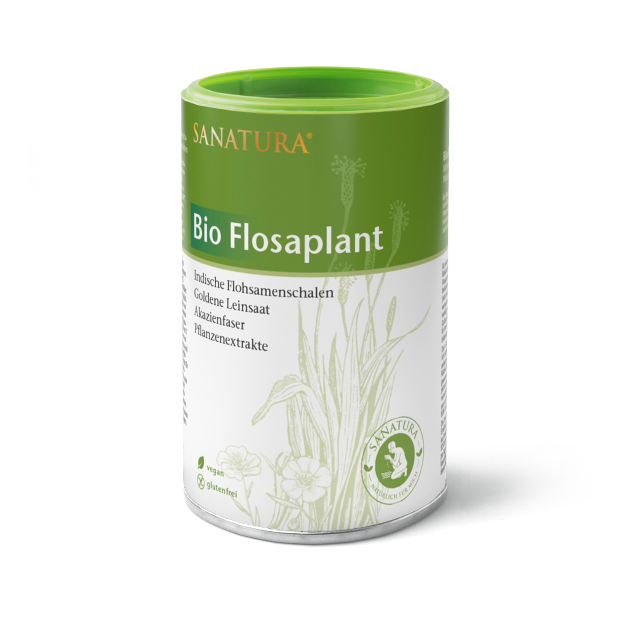 Sanatura Flosaplant | 200g | Reich an löslichen Ballaststoffen mit Flohsamenschalen & Leinsaat | Unterstützt Verdauung & Wohlbefinden
